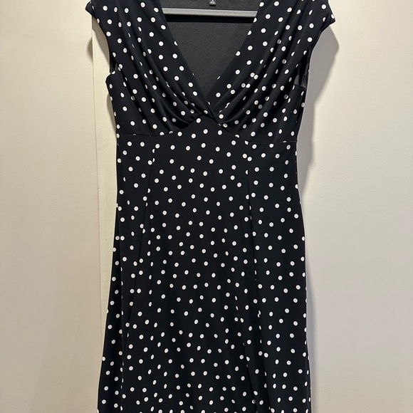 Black Label by Evan-Picone Polka Dot Dress - Picture 3 of 4